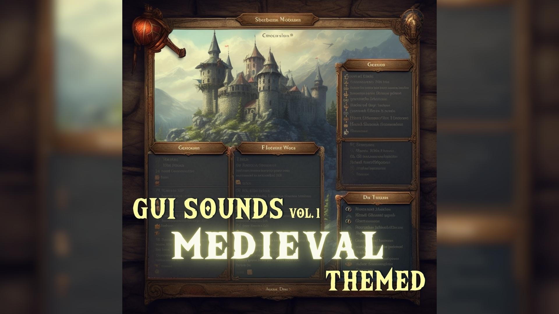 User Interface SFX Vol 1. – Medieval RPG GUI Sounds